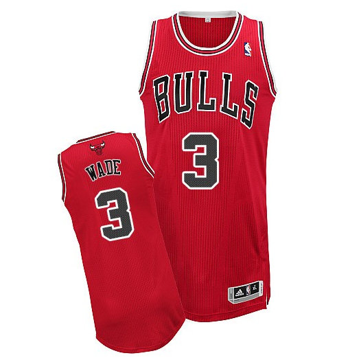 Toddlers Chicago Bulls #3 Dwyane Wade Red Stitched Basketball Jersey